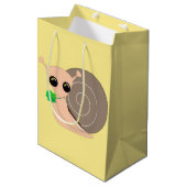 Schattigee Snail Gift Bag Medium Cadeauzakje (Voorkant Gekanteld)
