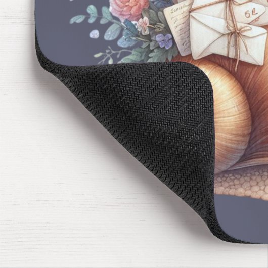 Schattigee Snail Mail Bloemen Pastel Illustratie Muismat (Hoek)