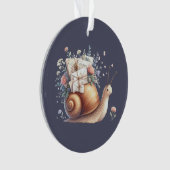 Schattigee Snail Mail Bloemen Pastel Illustratie Ornament (voorkant)