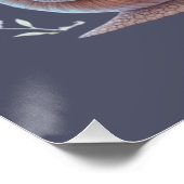 Schattigee Snail Mail Bloemen Pastel Illustratie Perfect Poster (Hoek)