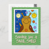 Schattigee Snail Spring Equinox zegeningen Briefkaart (Voorkant / Achterkant)