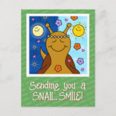 Schattigee Snail Spring Equinox zegeningen Briefkaart (Voorkant)