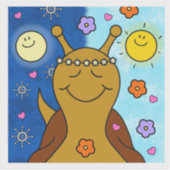 Schattigee Snail Spring Equinox zegeningen | vinyl Sticker (Voorkant)