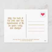 Schattigee Snail St Patricks Day | Feestdagenkaart (Achterkant)