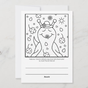 Schattigee Snail St Patricks Day Kleuren   Feestdagenkaart