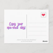 Schattigee Snail Sweet Little Birthday Briefkaart (Achterkant)