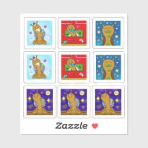 Schattigee Snail Winter 2025 Tiny Art Series Sticker