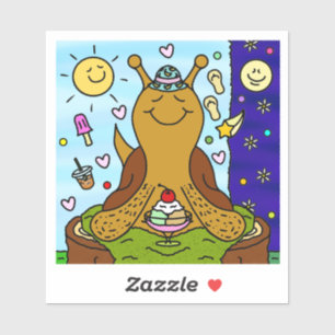 Schattigee Snail Zomer Zonnewende Fun Sticker