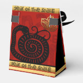 Schattigee Snake Chinees Jaar 2025 Zodiac Verjaard Bedankdoosjes (Achterkant)