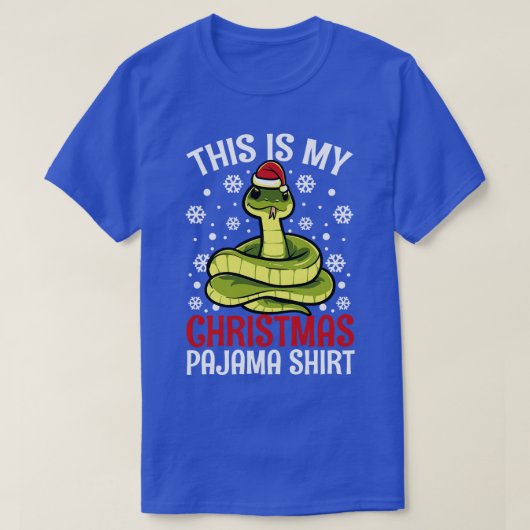 Schattigee Snake Dit is mijn kerstpyjama cadeau T T-shirt (Design voorkant)