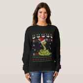 Schattigee Snake Lelijke Sweater Kerst Licht Pyjam (Voorkant volledig)