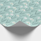 Schattigee sneeuwklokjes mint cadeaupapier (Hoek)
