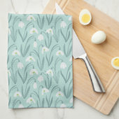 Schattigee sneeuwklokjes mint theedoek (Quarter Fold)