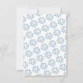 Schattigee sneeuwluipaard slaapt op wolken Baby sh Bedankkaart (Achterkant)