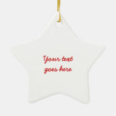 Schattigee sneeuwman aangepaste kerst ornament (Achterkant)