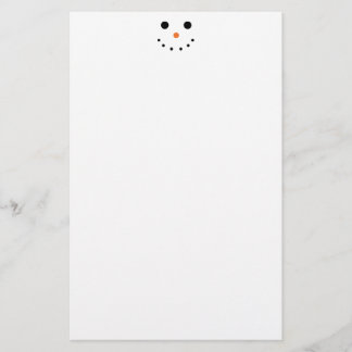 Schattigee sneeuwman briefpapier