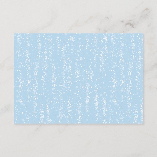 Schattigee Sneeuwman Display Douche Inzetstuk Kaar Informatiekaartje (Achterkant)