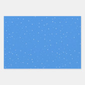 Schattigee sneeuwman en sneeuwvlokpatroon Kinder k Inpakpapier Vel (Voorkant 3)