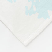 Schattigee sneeuwman familie in de sneeuw fleece deken (Hoek)