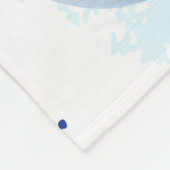 Schattigee sneeuwman familie in de sneeuw fleece deken (Hoek)