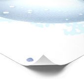 Schattigee sneeuwman familie in de sneeuw foto afdruk (Hoek)