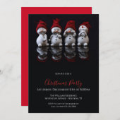 Schattigee sneeuwman figureert kerst kaart (Voorkant / Achterkant)