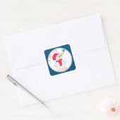 Schattigee Sneeuwman Kerst Gift Label voor Kindere (Envelop)