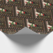 Schattigee Sneeuwman Kerst Vriendelijkheid Vreugde Cadeaupapier (Hoek)