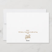 Schattigee Sneeuwman Laat het Sneeuw 2 Foto Kerstm Feestdagenkaart (Achterkant)