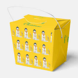 Schattigee sneeuwman met kous voor Kerstmis Bedankdoosjes