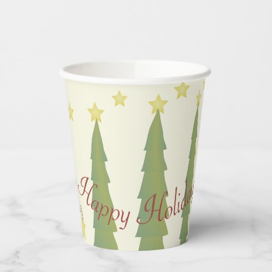 Schattigee sneeuwman met sterren papieren bekers (Links)