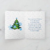 Schattigee sneeuwman met twee kleine Kaart (Binnen)