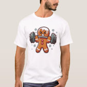 Schattigee sneeuwman oefent met kerst t-shirt (Voorkant)