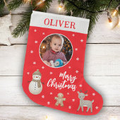 Schattigee Sneeuwman Rendier Gingerbread Sneeuwvlo Grote Kerstsok