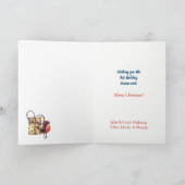 Schattigee Sneeuwman Speciale Levering Kerstboodsc Feestdagen Kaart (Binnen)