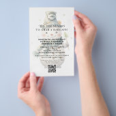 Schattigee Sneeuwman Store Kerstaanbiedingen QR-co Flyer (Hand)