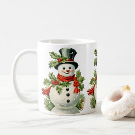 Schattigee sneeuwman: Vrolijk kerstfeest Koffiemok