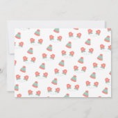 Schattigee Sneeuwman Winter Onederland Foto Verjaa Kaart (Achterkant)