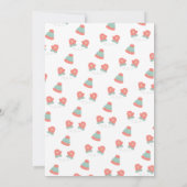 Schattigee Sneeuwman Winter Onederland Verjaardag Kaart (Achterkant)