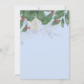 Schattigee Sneeuwmannen Familie Kerst Kaart (Achterkant)