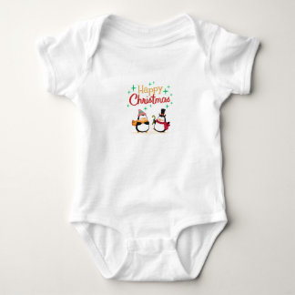 Schattigee Sneeuwmannen Kerst Bodysuit