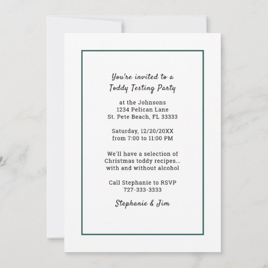 Schattigee Sneeuwmannen Kerst Plaid Save the Date  Kaart (Achterkant)