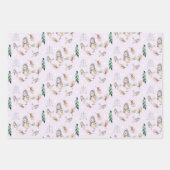 Schattigee Sneeuwmus Waterverf Handgeschilderd Inpakpapier Vel (Voorkant)