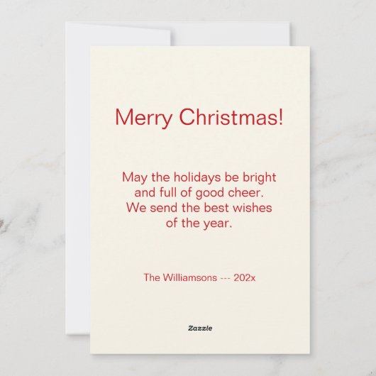 Schattigee sneeuwpop kerst Kaart (Achterkant)