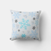 Schattigee sneeuwpoppen en sneeuwvlokken in lichtb kussen (Voorkant)