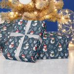Schattigee sneeuwpoppen Greenery Blue Christmas Cadeaupapier<br><div class="desc">Voeg een vleugje vakantievreugde toe aan uw cadeaus met dit schattige blauwe kerstinpakpapier. De vrolijke blauwe achtergrond vormt het perfecte podium voor een speels en modern design met charmante sneeuwpoppen en weelderig groen. Dit prachtige patroon brengt een frisse, grillige sfeer in uw vakantiefeesten. De sneeuwpoppen, met hun vrolijke uitdrukkingen en...</div>