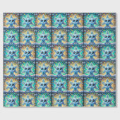 Schattigee sneeuwvlok 2 cadeaupapier (Vlak)