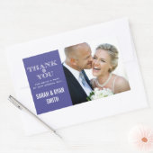 Schattigee sneeuwvlok Paarse dank u Stickers (Envelop)