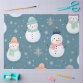 Schattigee Sneeuwvlokken Groene Kerst Tissuepapier (Craft)