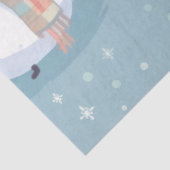 Schattigee Sneeuwvlokken IJsblauwe Kerst Tissuepapier (Detail)